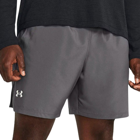 Under Armour UA Launch 7'' Shorts Herren Sporthose - Grau - Weiß