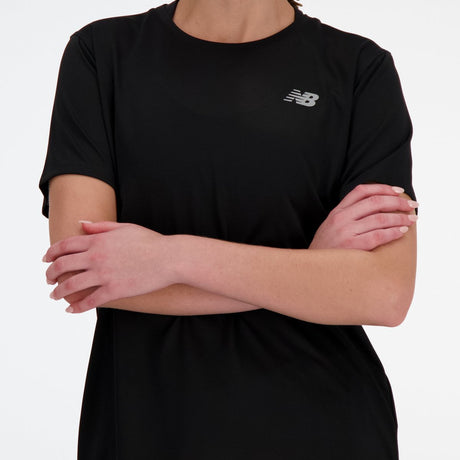 New Balance Sport Essential T-Shirt Damen Sportshirt - Schwarz