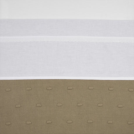 Meyco Baby-Spitzenbettlaken – weiß – 100 x 150 cm – 0,3 tog