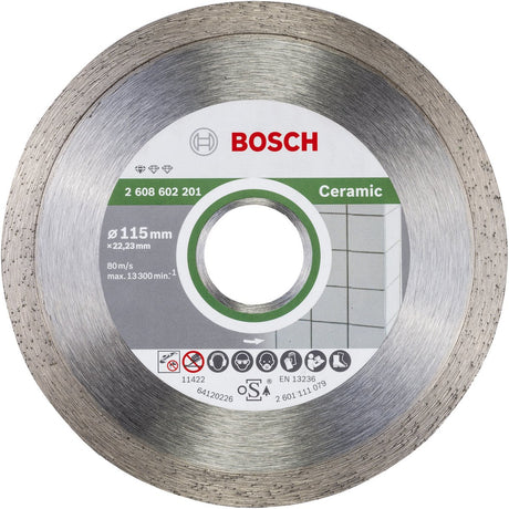 Bosch - Diamanttrennscheibe Standard für Keramik 115 x 22,23 x 1,6 x 7 mm
