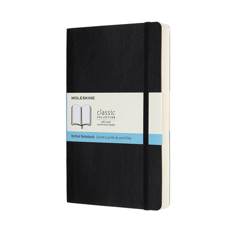Klassisches Moleskine-Notizbuch – erweitert – groß – Softcover – gepunktet – schwarz