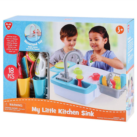 Playgo Abwaschspielküche Spielset – 18-teilig.