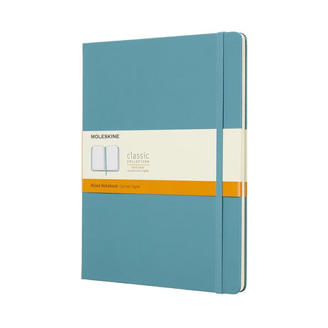 Klassisches Moleskine-Notizbuch – extra groß – Hardcover – liniert – Riffblau