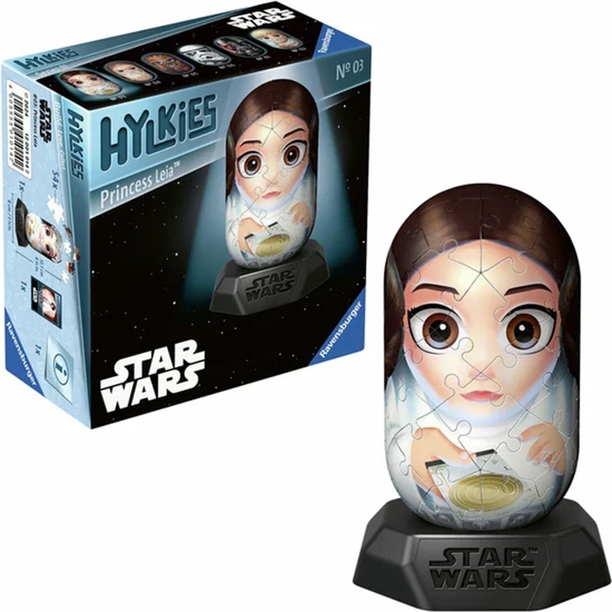 Ravensburger 3D -Puzzle Hylkies Star Wars Prinzessin Leia, 54st.