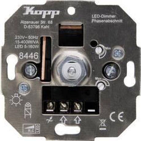 Kopp 844600004 Dimmer (Einbau) geeignet für Leuchtmittel: Glühlampe, Halogenlampe, LED-Lampe