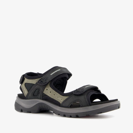 Ecco Onroads Leder Damen Sandalen Schwarz Grün - Größe 40