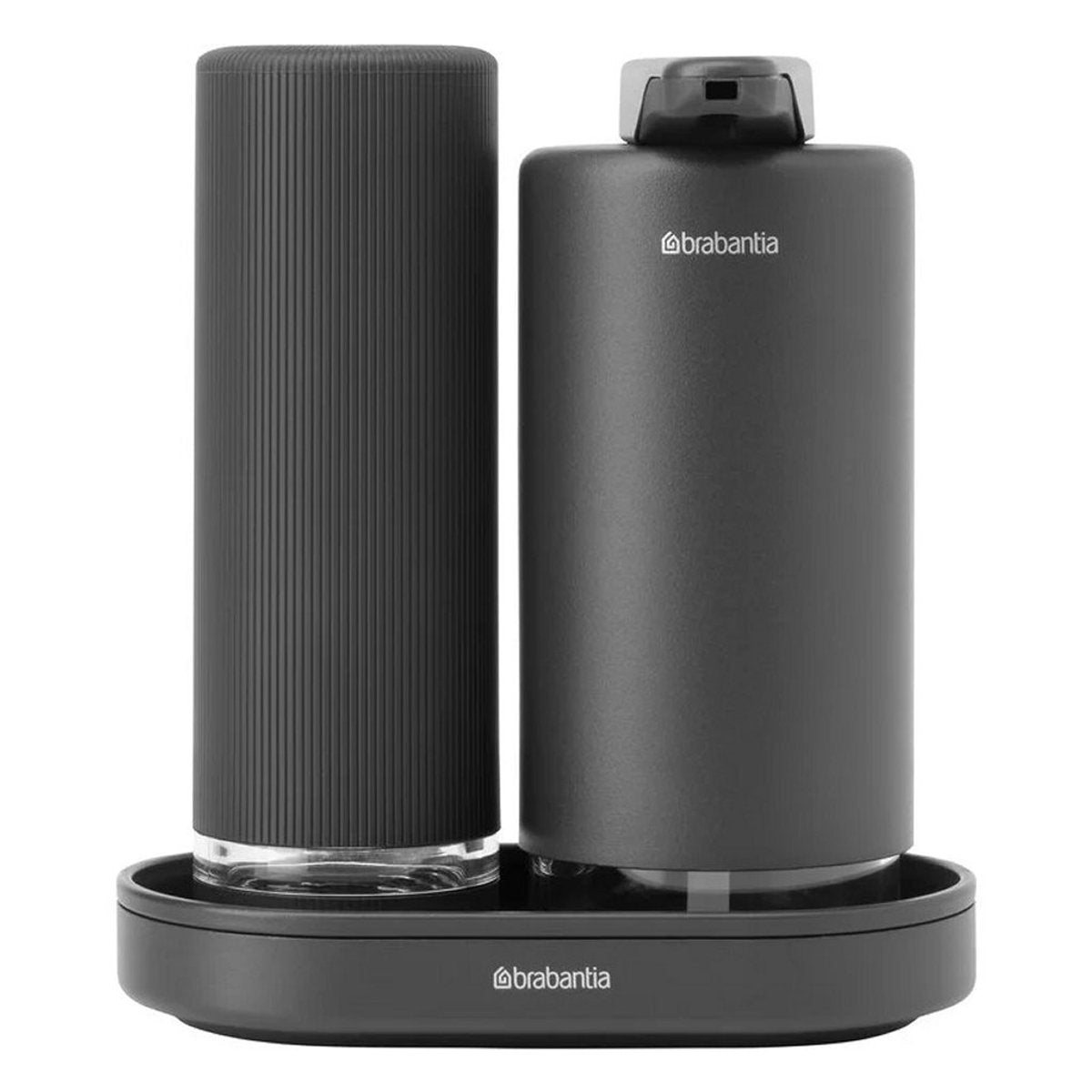 Brabantia Seifenspender-Set im Waschbecken-Stil – Mineral Infinite Grey