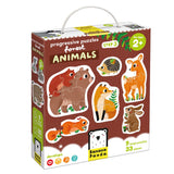 Bananenpanda Schritt-für-Schritt-Puzzle Waldtiere 2+.