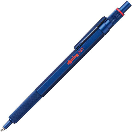 Rotring 600 Kugelschreiber | mittlerer Punkt | schwarze Tinte | blaues Gehäuse | nachfüllbar