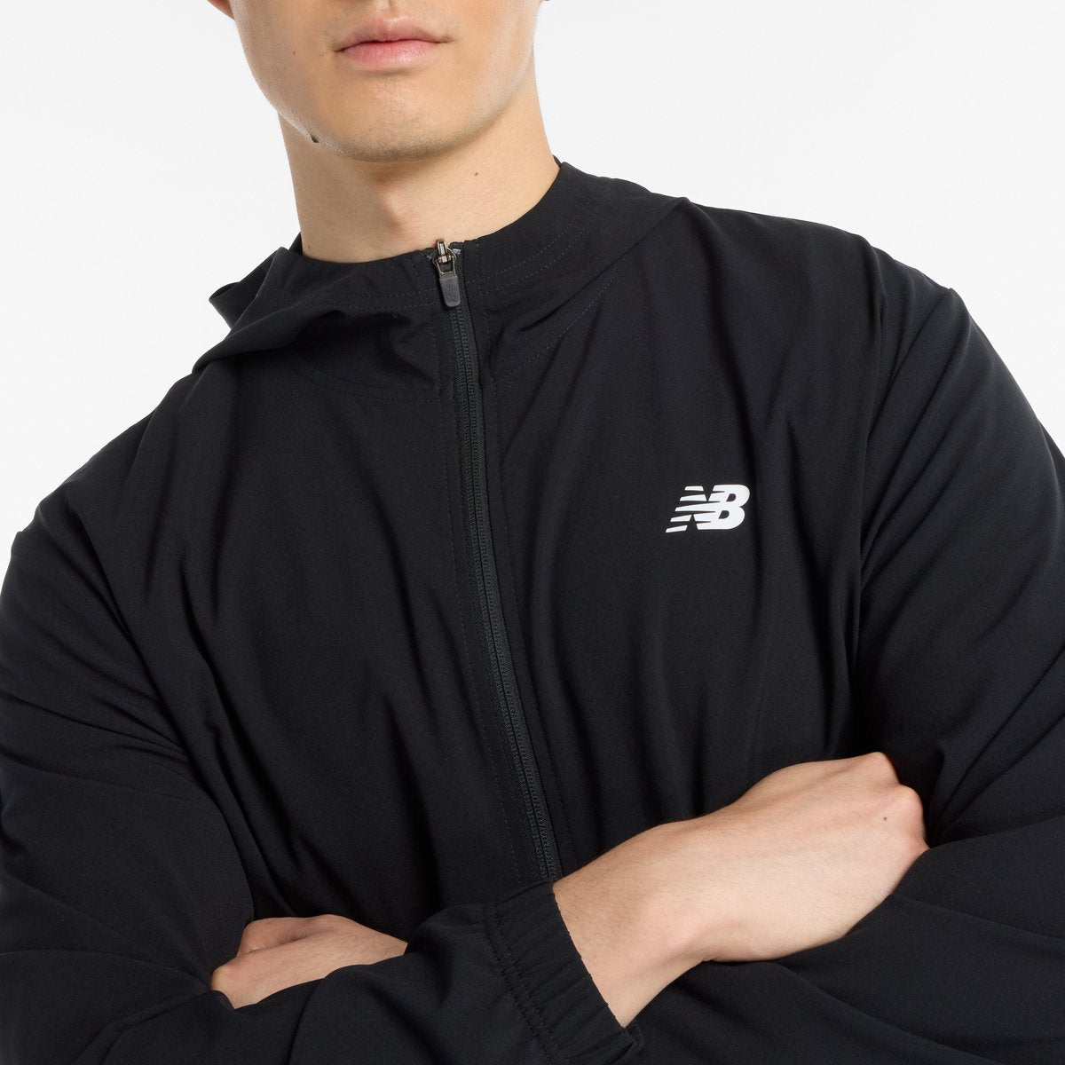 New Balance Sport Woven Jacket Herren Sportjacke - Schwarz