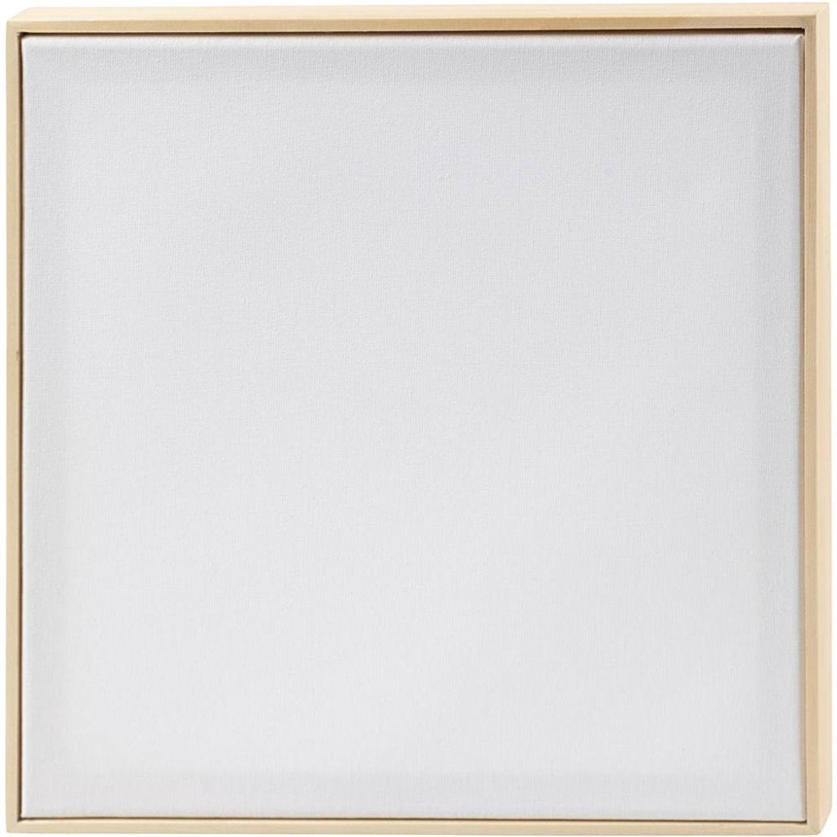 Creativ Company Keilrahmen mit Rahmen, Größe 30x30 cm, 280 g, weiß, 10 Stück 1 Karton