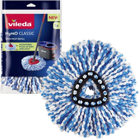 Vileda h2pro spin mop vervanging - 6 x - voordeelverpakking