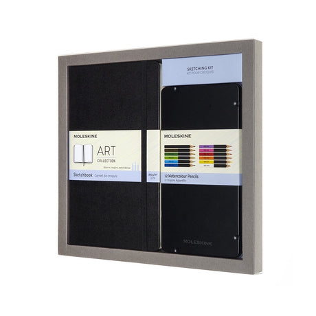 Moleskine-Kunstpaket (großes Skizzenbuch + Buntstifte)