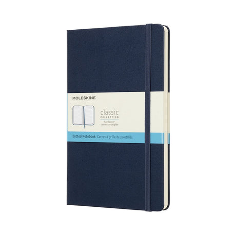Klassisches Moleskine-Notizbuch – groß – Hardcover – gepunktet – Saphirblau