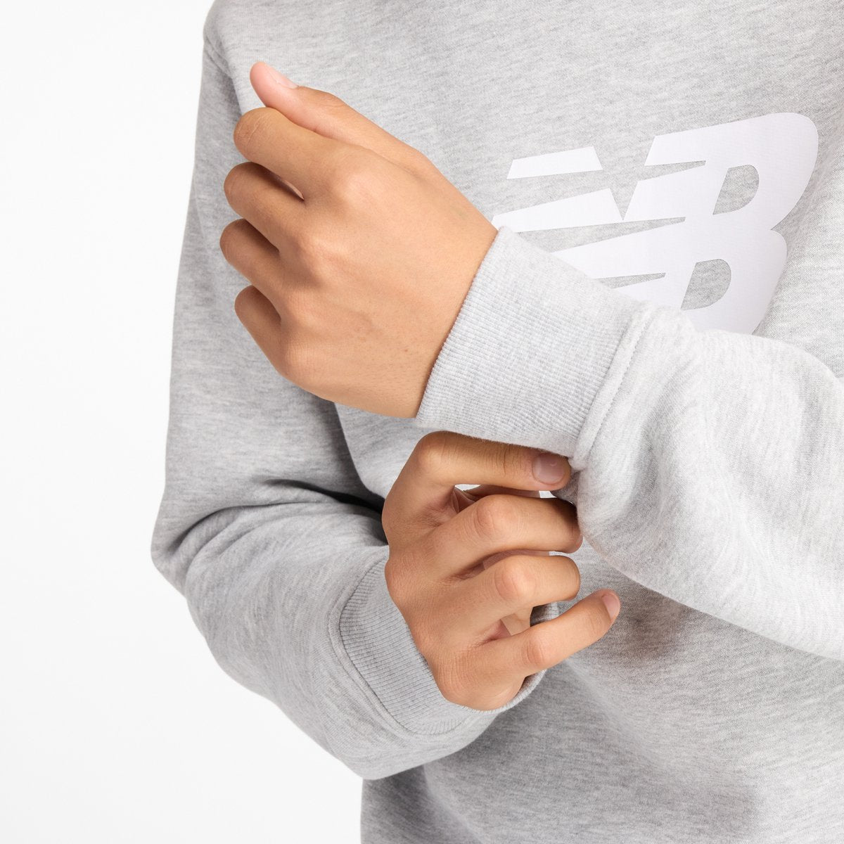 New Balance Sport Core Brushed Crew Herrenpullover – athletisches Grau