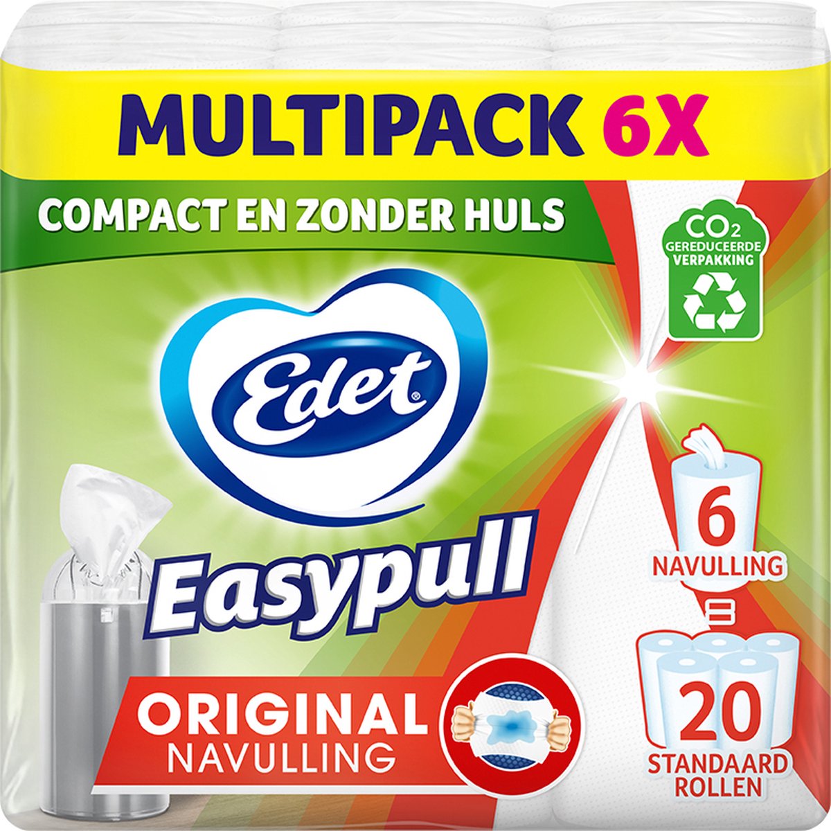 Edet Easypull Original Nachfüllrolle – 6 Stück