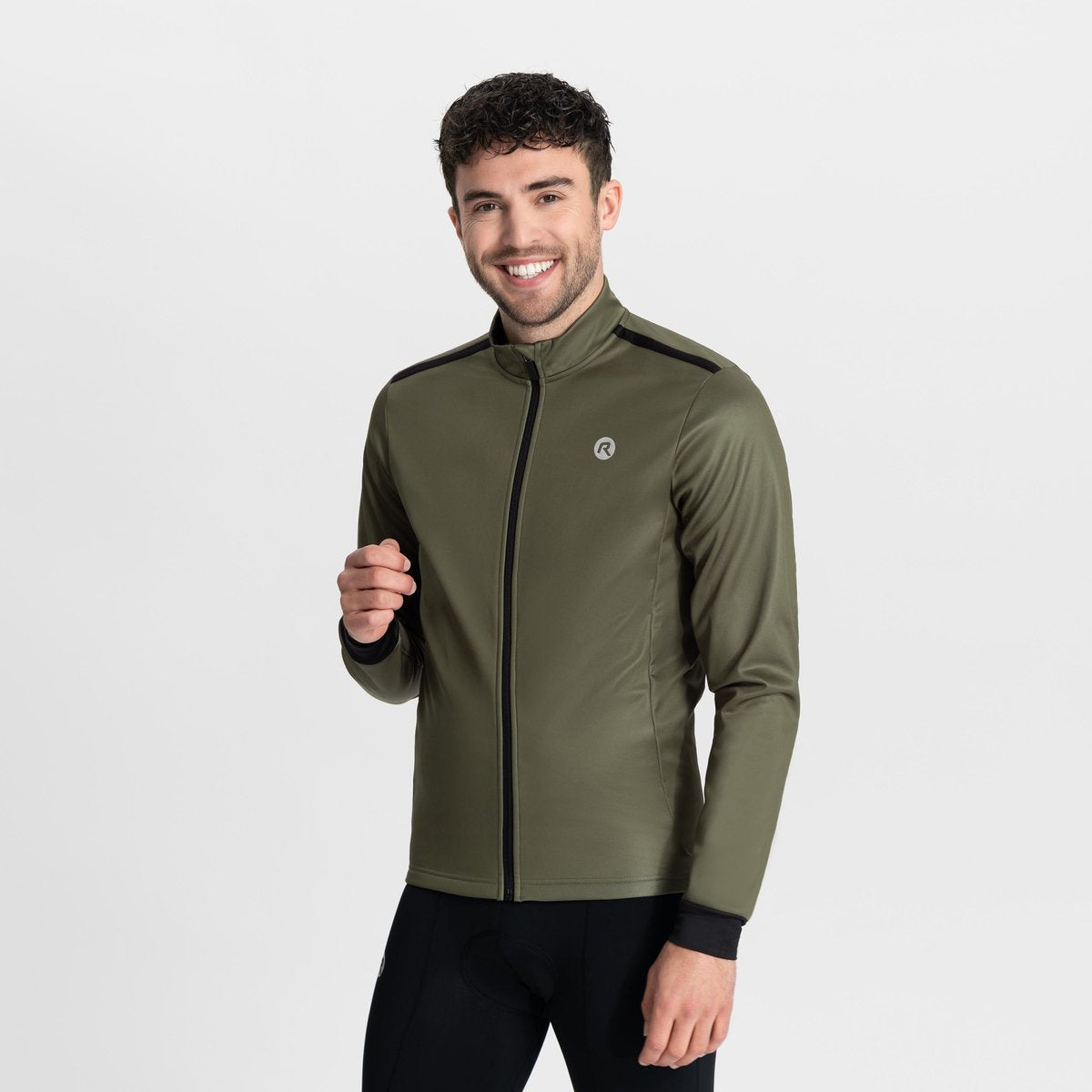 Rogelli core fietsjas - winterjack heren - comfort fit - green - maat m