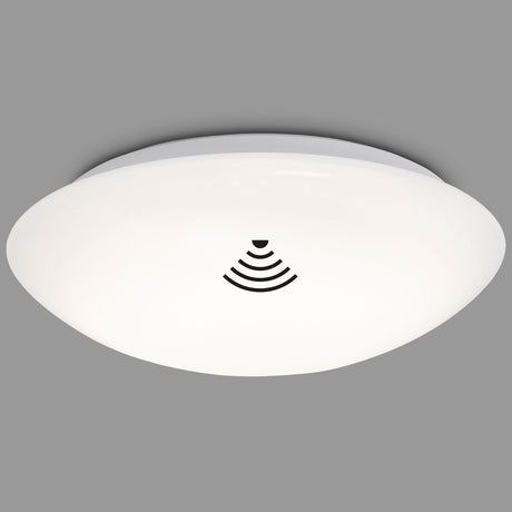 Briloner elipso - led plafonniére - met bewegingsmelder - badkamerverlichting - plafondlamp met sensor - schemersensor - timer - ø38 cm