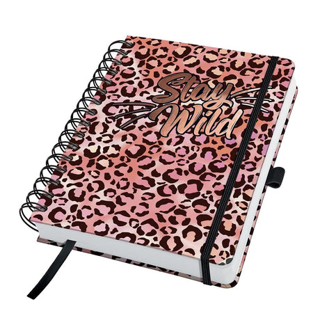 Sigel – Spiralnotizbuch – Jolie – A5 – Hardcover – 240 Seiten – Punkte – 120-Gramm-Papier – Pink Leo Love – Si-JN653