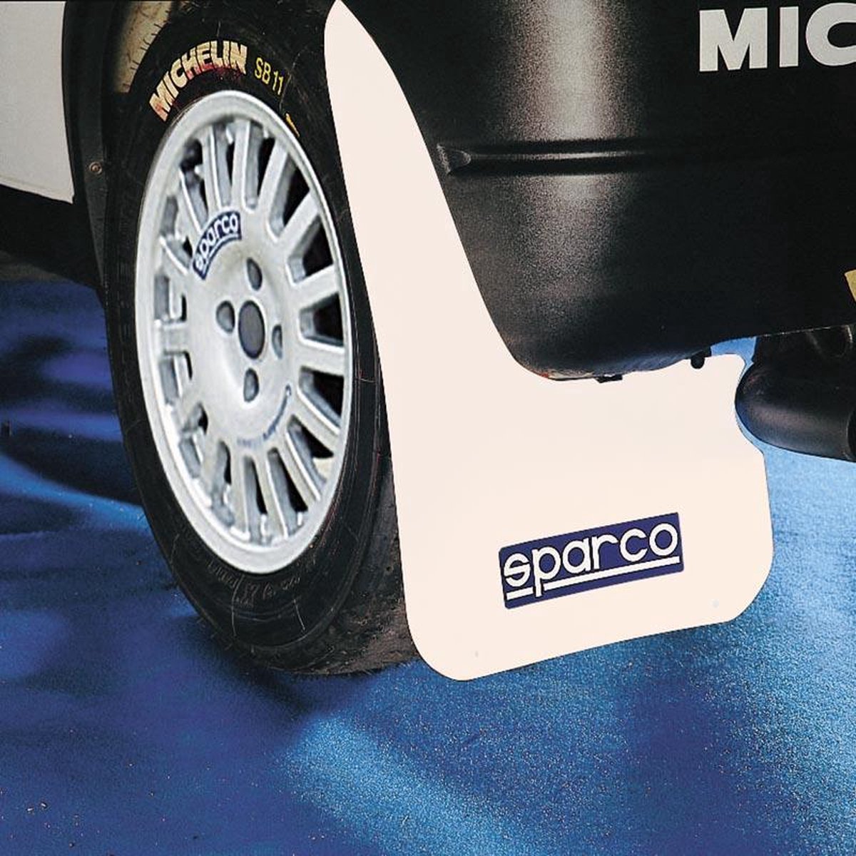 Sparco Universal-Schmutzfänger 'groß' - weiß, 2er-Set