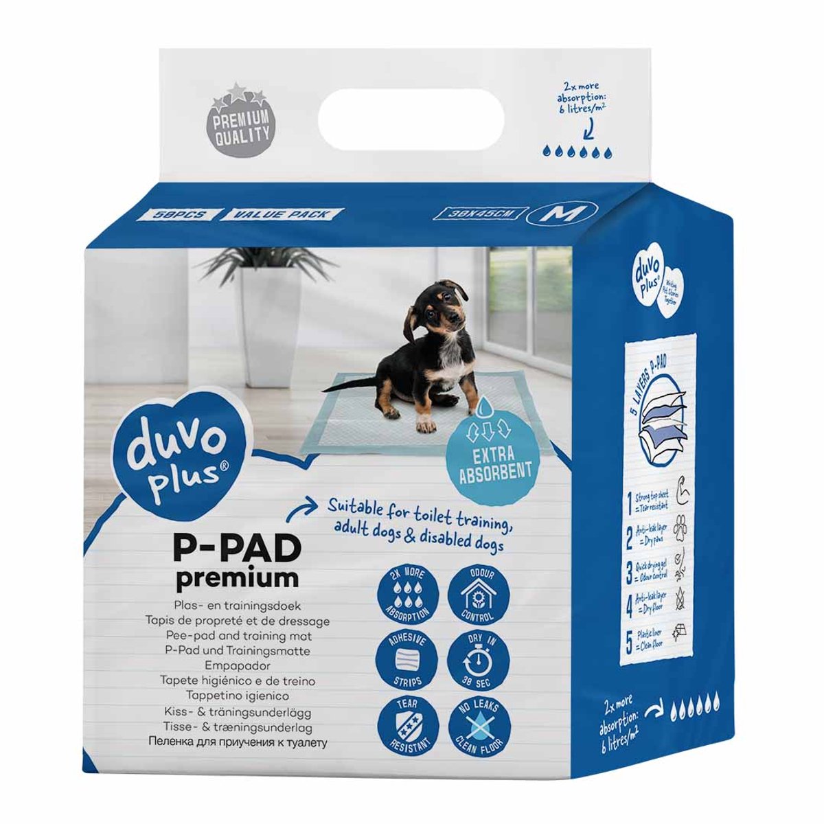 Duvo + P-Pad Premium M - 30x45cm 50 Stück