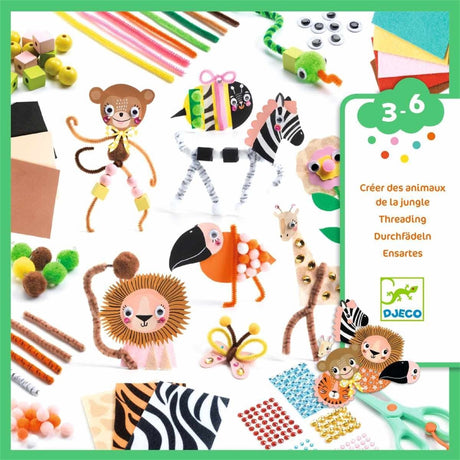 Djeco Bastelbox Jungle Animal Creation FSC Mix – Bastelset.