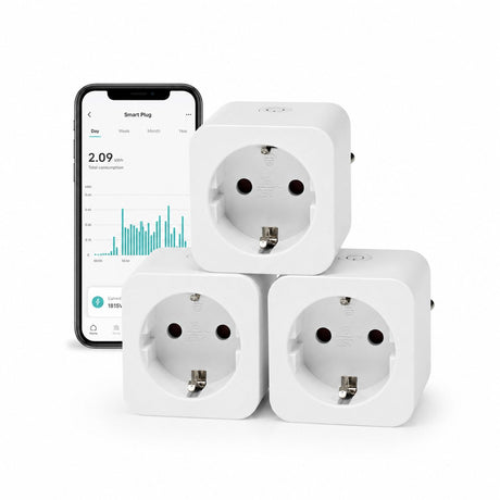 Nedis Smartlife Smart Plug – WLAN – 3680 W – geerdet – 3 Stück – Weiß