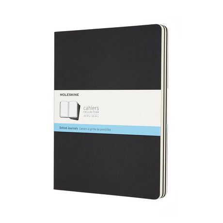 Moleskine Cahier-Tagebücher – extra groß – gepunktet – schwarz – 3er-Set