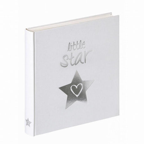 Walther uk-206 Little Star - Babyalbum - Größe 28x30,5 cm - weiß mit Silberfoliendruck