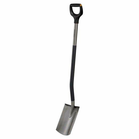Ergonomische Serie von Fiskars – gerader Spaten – 1067512 – ergonomischer Griff
