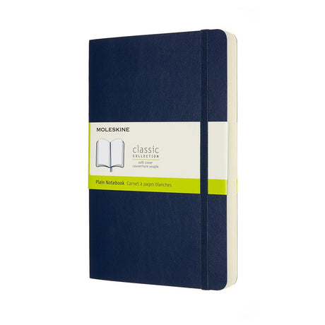 Klassisches Moleskine-Notizbuch – erweitert – groß – Softcover – leer – Saphirblau