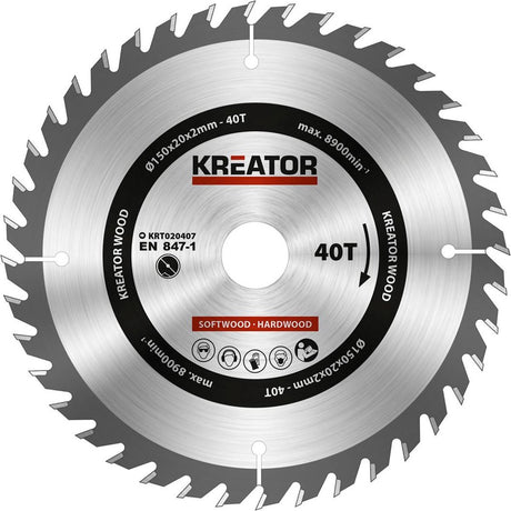 Kreator zaagblad hout 150mm40t