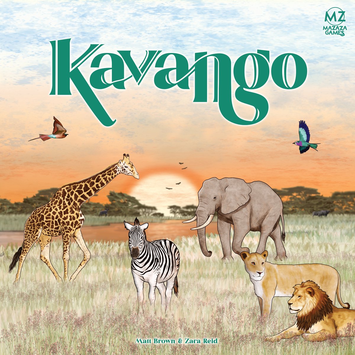 Asmodee Brettspiel Kavango – lehrreiches Naturspiel im südlichen Afrika.