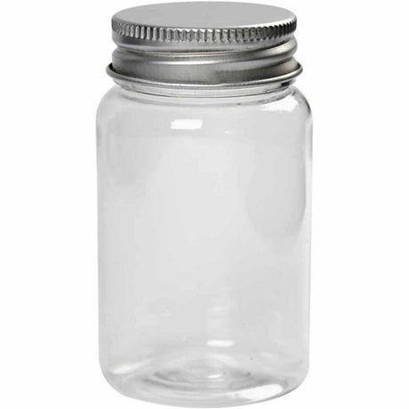 Creativ Firmenglas mit Schraubverschluss, H: 77 mm, T 45 mm, 100 ml, 10 Stück 1 Box