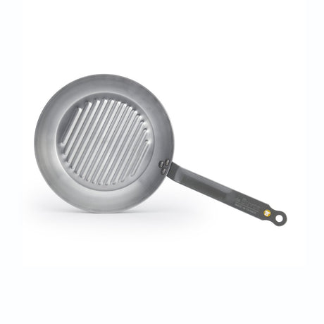 Debuyer de Buyer Mineral B Grillpfanne 26 cm – Grillpfanne aus Stahlblech – PFAS-frei – induktionsgeeignet – hergestellt in Frankreich