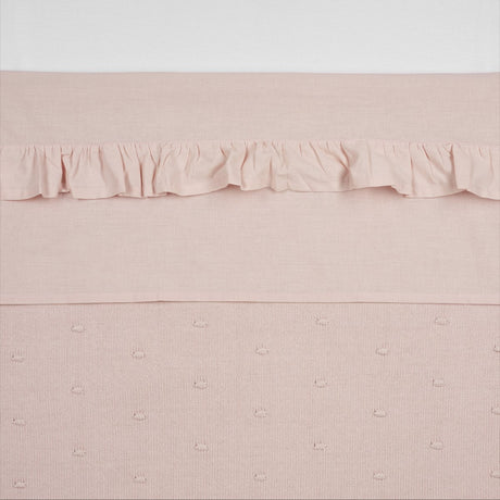 Meyco Baby-Rüschenbettlaken – zartrosa – 100 x 150 cm – 0,3 Tog