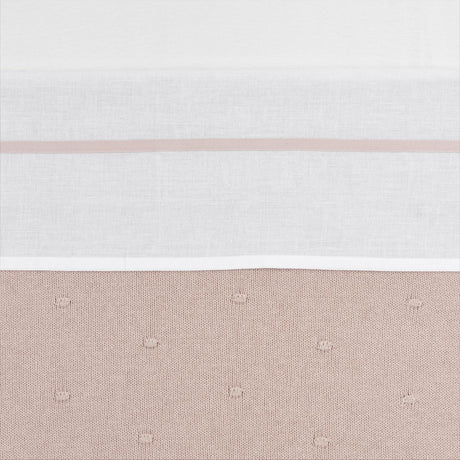 Meyco Babybettlaken mit Paspelierung – zartrosa – 75 x 100 cm – 0,3 tog