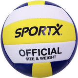 Sportx Offizieller Volleyball 22 cm weiß gelbblau