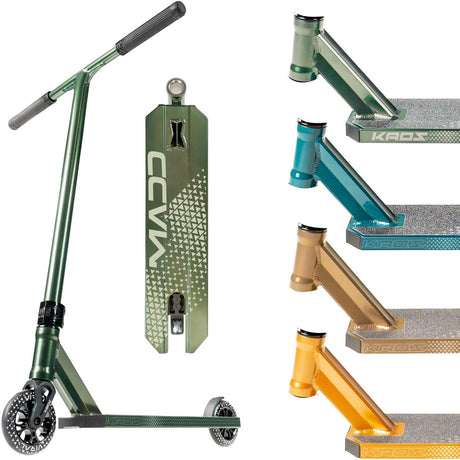 Madd Gear Stunt Scooter – Viral Kaos Denim Teal – Lenkerhöhe 86 cm – ab 10 Jahren – 110 mm Räder