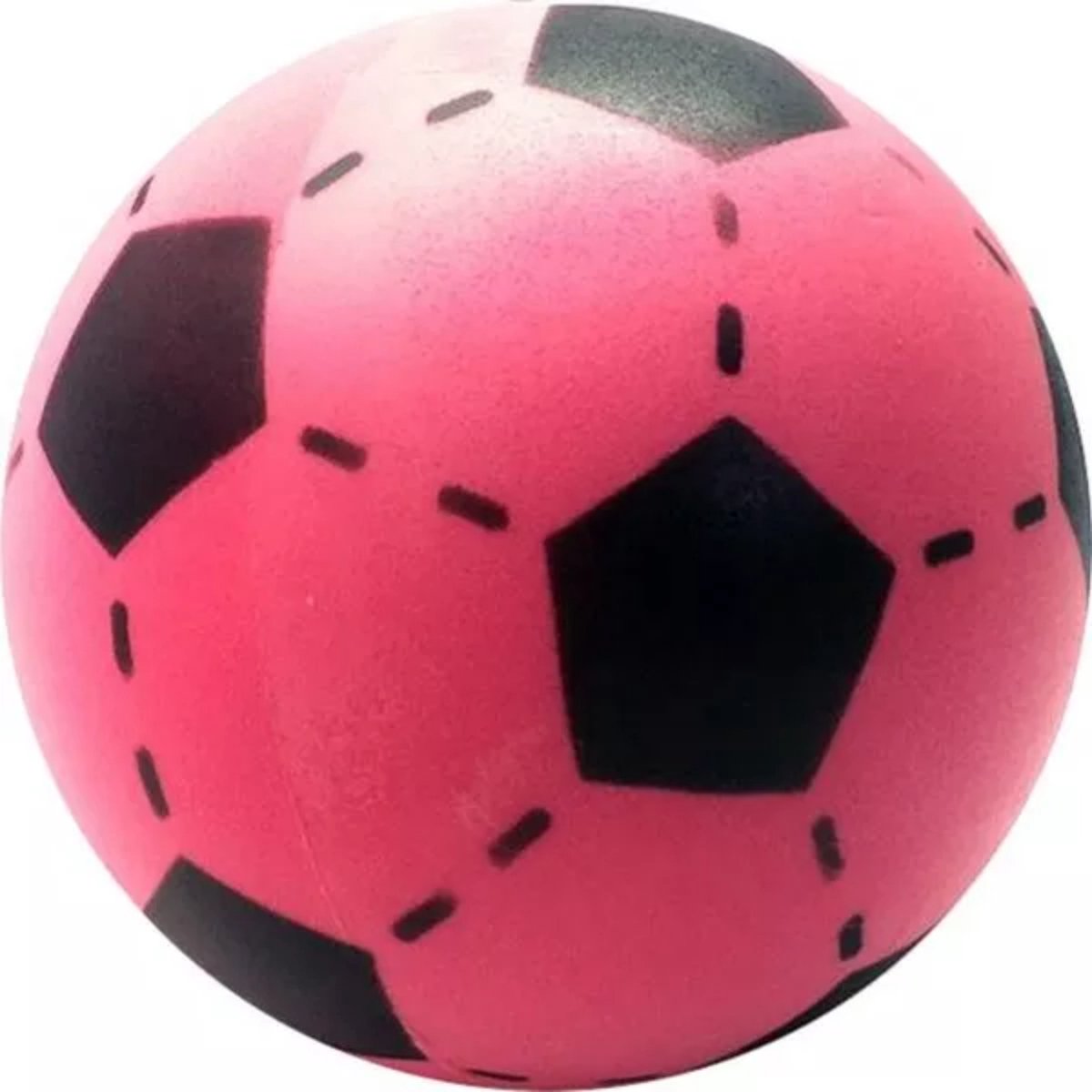 T f creations t f creations softbal foam - voetbal print - roze - zacht - dia 20 cm - speelgoed ballen