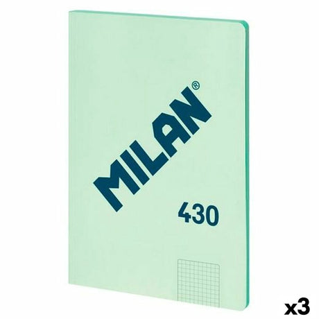 Milan Notizbuch Serie 1918 grün A4 48 Blatt (3 Stück)