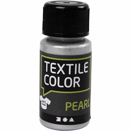 Kreativfirma Textilfarbe - Bekämpfung Textilfarbe - Silberperle, 50 ml