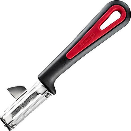 Westmark Universalschäler, galant, mit aufgeschraubter Edelstahlklinge, schwarz rot, 29092270