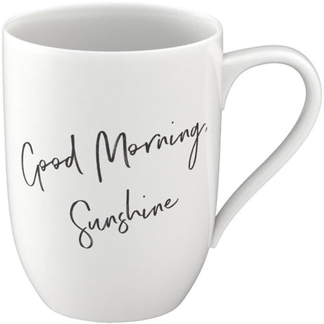 Villeroy Boch Becher mit Ohr - Aufdruck „Good Morning, Sunshine“ – 290 ml