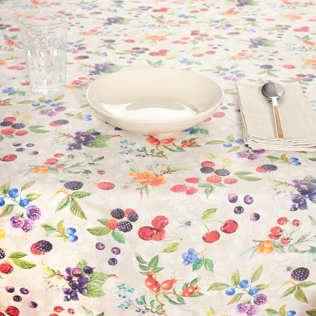 Belum schmutzabweisende Tischdecke 0120-347 mehrfarbig 250 x 150 cm