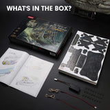 Kubisches lustiges 3D-Puzzle „fliegender Holländer“ mit LED-Beleuchtung