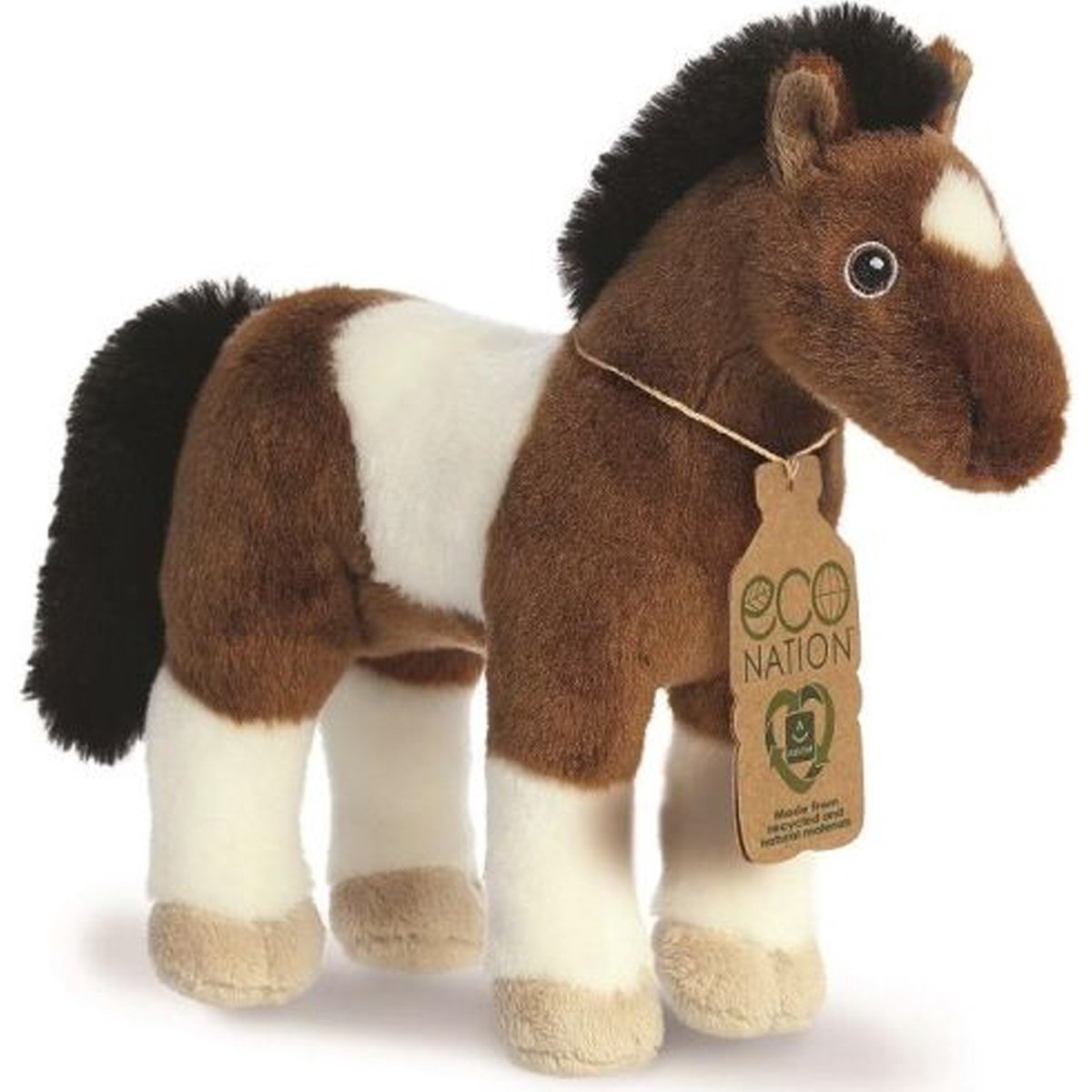 Eco Nation Plüsch-Kuscheltier - Pferd - 28 cm