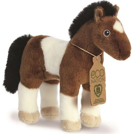 Eco Nation Plüsch-Kuscheltier - Pferd - 28 cm