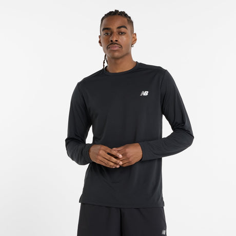 New Balance Sport Langarmshirt Herren Sportpullover - Schwarz
