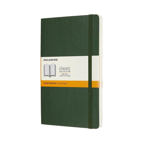Klassisches Moleskine-Notizbuch – groß – Softcover – liniert – Myrtengrün
